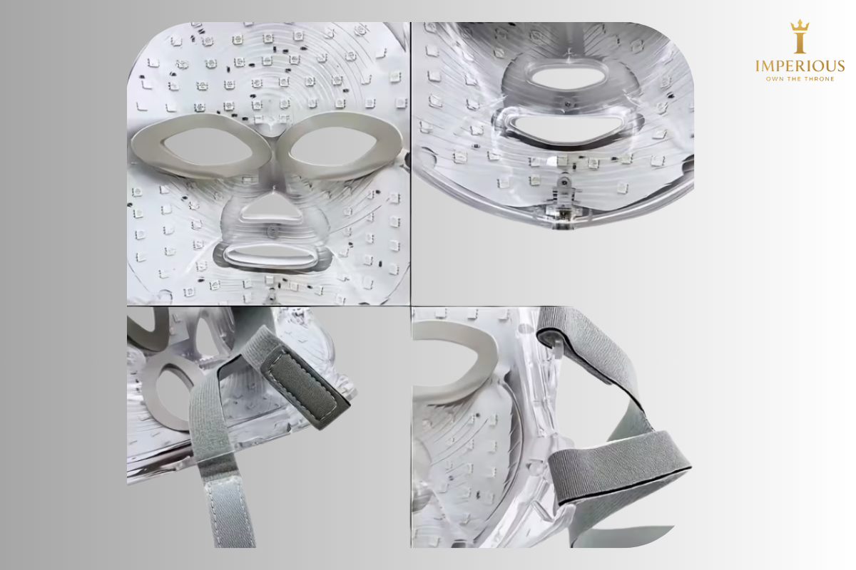 LED Light Therapy Face Mask - 7 Colors Led Facial Mask Acne Wrinkle Removal Photodynamic Led Facial Mask Wireless Use