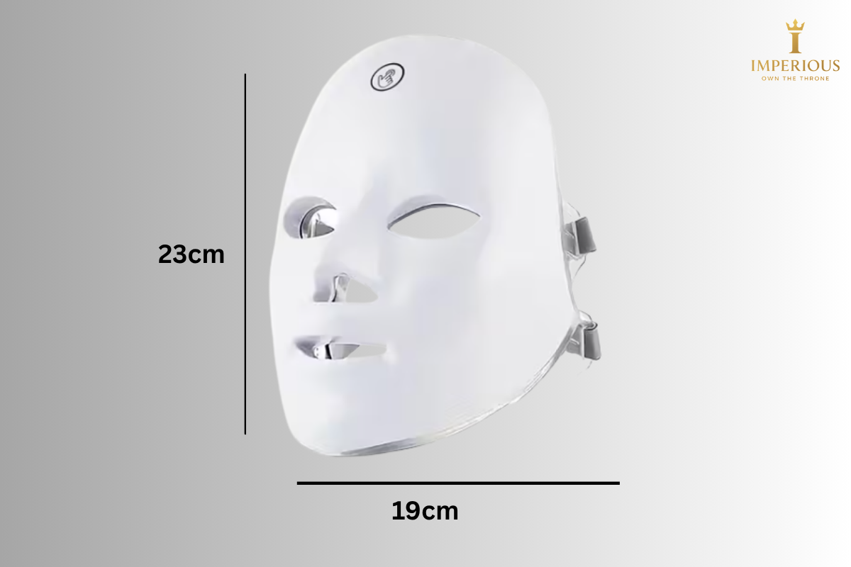 LED Light Therapy Face Mask - 7 Colors Led Facial Mask Acne Wrinkle Removal Photodynamic Led Facial Mask Wireless Use