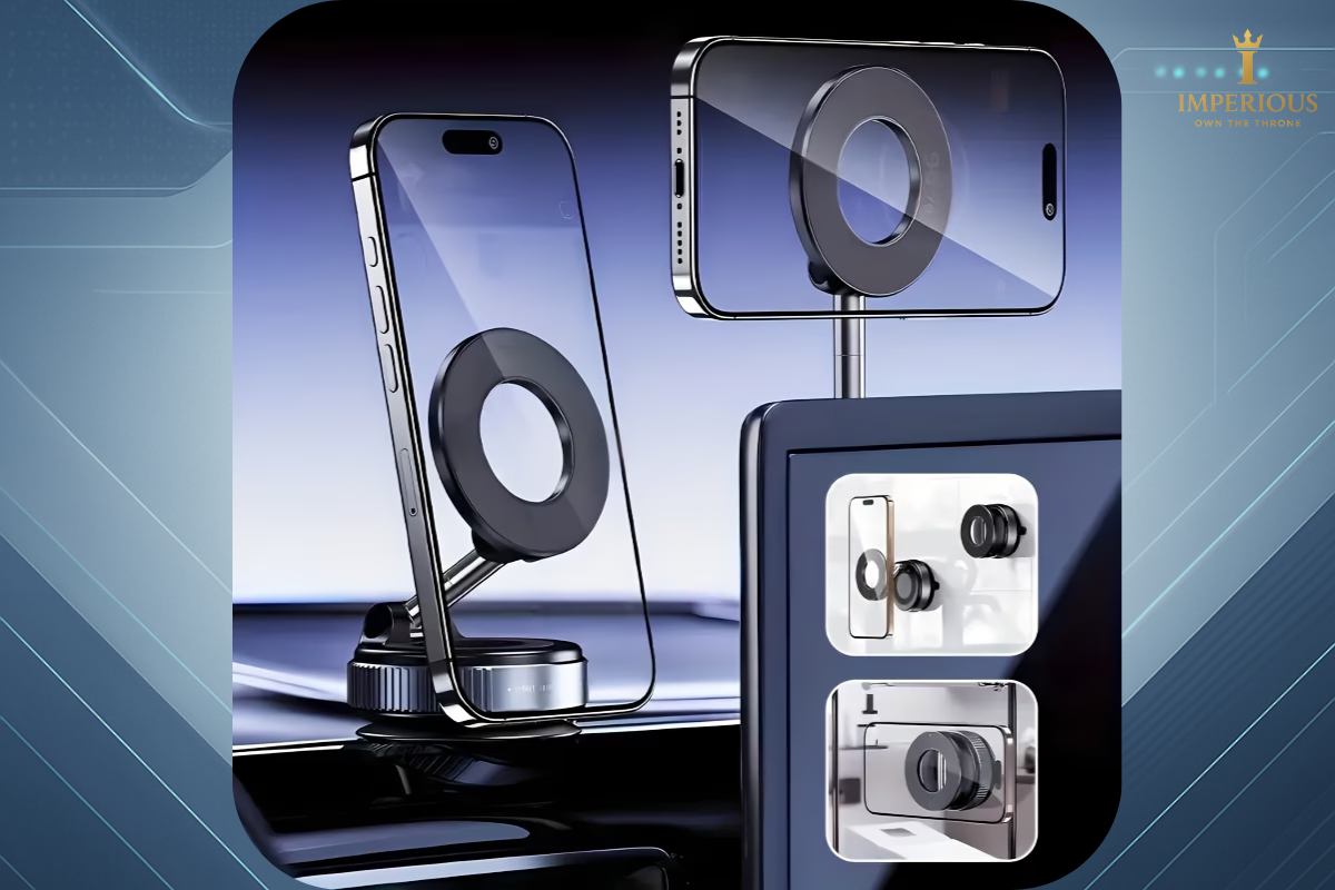 360° Rotating Magnetic Car Phone Holder – Foldable, Extendable & Universal Was R399.99 now R349.99