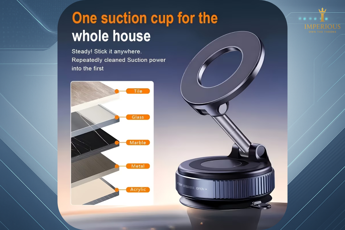 360° Rotating Magnetic Car Phone Holder – Foldable, Extendable & Universal Was R399.99 now R349.99