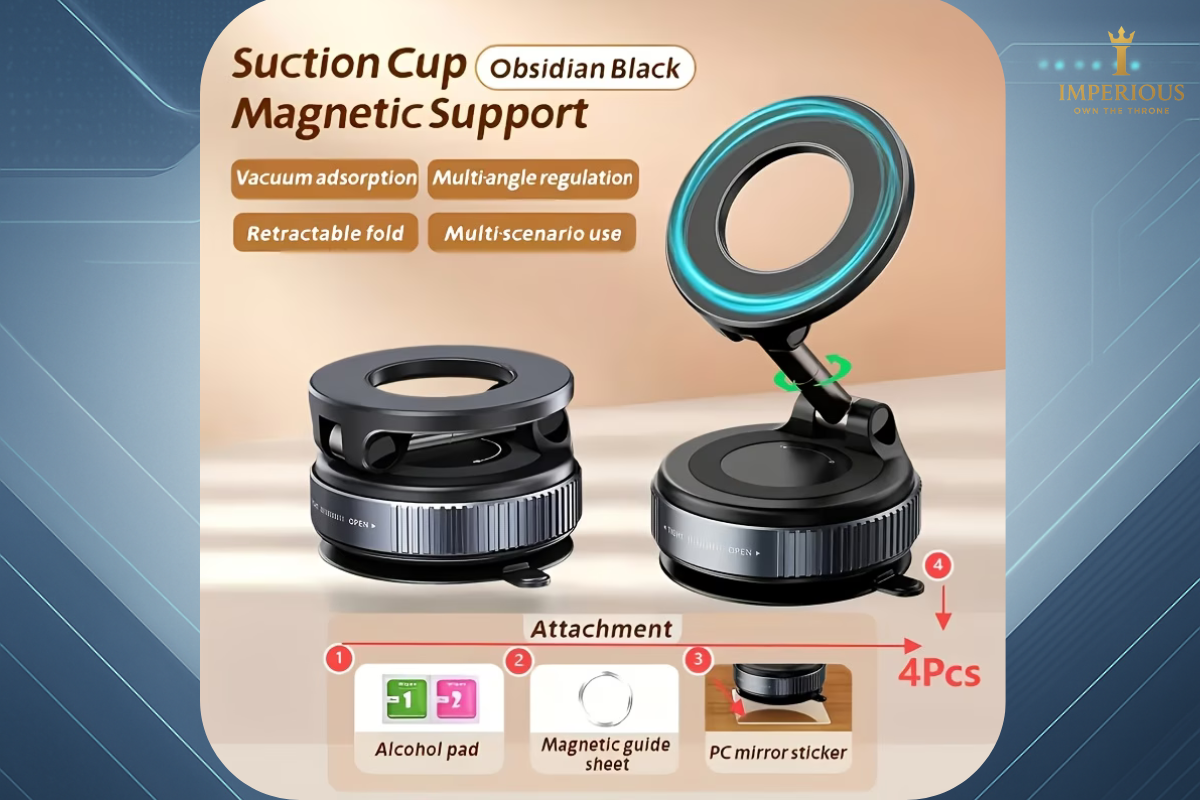 360° Rotating Magnetic Car Phone Holder – Foldable, Extendable & Universal Was R399.99 now R349.99