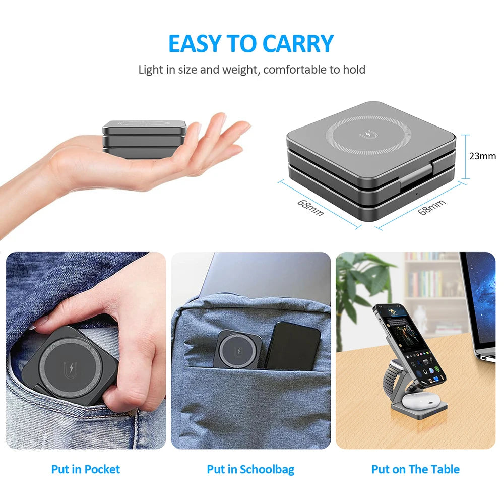 MagCharge Foldable Wireless Charger Stand